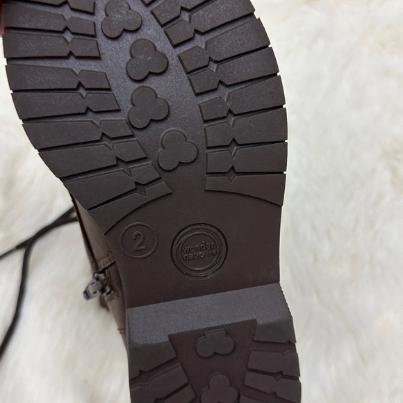 Wonder Nation Little Girl and Big Girl Combat Boots - Picture 8 of 9